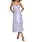 ფოტო #4 პროდუქტის Women's Liquid-Knit V-Neck Midi Slip Dress