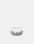 Фото #1 товара Faded Future wave detail band ring in silver