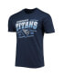 Фото #3 товара Men's Navy Tennessee Titans Throwback T-shirt