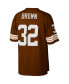 Men's Jim Brown Brown Cleveland Browns Big and Tall 1963 Retired Player Replica Jersey