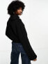 Фото #3 товара Weekday Grace half zip jumper in black