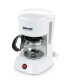 4 Cup Compact Coffee Maker with Removable Filter Basket