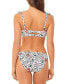 Salt + Cove 259791 Women Juniors' Printed Bralette Bikini Top Size Medium