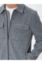 Фото #14 товара Slim Fit Ceket Cep Detaylı Kırçıllı Fermuarlı Viskon Karışımlı