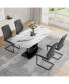 Ultra-Modern Extendable Dining Table for 6-8, Versatile Use