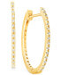 Серьги Macy's Diamond Small Skinny Hoop