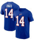 ფოტო #1 პროდუქტის Men's Stefon Diggs Royal Buffalo Bills Name and Number T-shirt