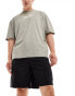 Selected Homme loose tech cargo short in black