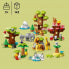 Фото #11 товара Дети > LEGO DUPLO 10975 Конструктор "Дикие животные мира" для 2-летних, 22 фигурки животных, игровая коврик