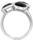 ფოტო #5 პროდუქტის EFFY® Onyx Triple Stone Statement Ring in Sterling Silver