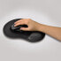 Hama Ergonomic - Black - Monochromatic - Wrist rest - Non-slip base