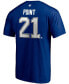 ფოტო #3 პროდუქტის Men's Brayden Point Big and Tall Blue Tampa Bay Lightning Authentic Stack Name and Number T-shirt