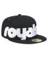 Фото #1 товара Men's Black Kansas City Royals Checkered Undervisor 59FIFTY Fitted Hat