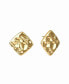 ფოტო #1 პროდუქტის Stainless Steel 18K Gold Plated Classic Earrings