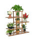 Фото #2 товара Bamboo Plant Stand 5 tier 10 Potted Plant Shelf Display Holder
