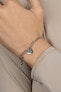 Romantic silver bracelet with hearts BRC74W