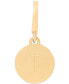 Фото #1 товара Gold-Tone Initial Polished Disc Charm Pendant