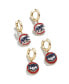 Women's Gold-Tone Chicago Cubs Team Earrings Set