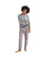 ფოტო #1 პროდუქტის Plus Size Plaid Flannel Sleep Pants