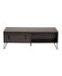 Фото #2 товара Baldor Modern and Contemporary 47.2" Finished Wood and Finished Metal 2-Drawer Coffee Table