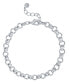 Fine Silver-Plated or 18K Gold-Plated Circle Link Bracelet