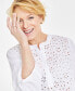 Фото #3 товара Women's 100% Linen Woven Popover Tunic Top, Created for Macy's