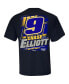 Фото #1 товара Men's Navy Chase Elliott Name and Number T-shirt