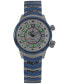 ფოტო #4 პროდუქტის Women's Elise Swiss Tri-Time Two-Tone Ion-Plated Stainless Steel Bracelet Watch 33mm