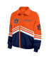 Women's Orange Distressed Auburn Tigers Vintage-Like Throwback Windbreaker Full-Zip Jacket