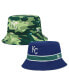 ფოტო #1 პროდუქტის Men's Royal Kansas City Royals Reverse Bucket Hat