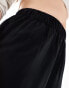 Yours wide leg pull on trousers in black