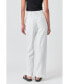 Women's Pinstriped High Waisted Wide Trousers