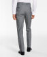 Фото #3 товара Men's Slim-Fit Black/White Plaid Suit Pants, Created for Macy's