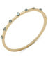 Фото #1 товара Gold-Tone Mixed Stone Bangle Bracelet