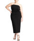 ფოტო #1 პროდუქტის Plus Size Corset Column Dress