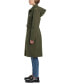 Women's Hooded Bibbed Raincoat New Dark Olive, XS - фото #3