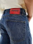 Фото #7 товара HUGO 640 straight leg jeans in light wash