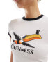 Basic Pleasure Mode guiness toucan motif baby tshirt in white