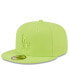 Фото #2 товара Men's Neon Green Los Angeles Dodgers 2023 Spring Color Basic 59FIFTY Fitted Hat
