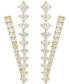 ფოტო #3 პროდუქტის EFFY® Diamond V-Shape Drop Earrings (1-1/6 ct. t.w.) in 14k Gold