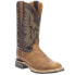 Фото #2 товара Lucchese Rudy Square Toe Cowboy Mens Brown Casual Boots M4091-WF