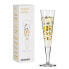 Champagnerglas Goldnacht Leoparden