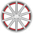 Фото #2 товара Колесный диск литой Corspeed Deville silver-brushed-surface / Undercut Color Trim rot 11x23 ET15 - LK5/112 ML73.1