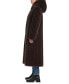 ფოტო #3 პროდუქტის Women's Hooded Faux-Fur Maxi Coat