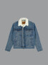 Фото #1 товара Levi's Mens Type III Sherpa Trucker Jacket Blue Bleach 16365-0102 Levis