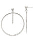 ფოტო #1 პროდუქტის Stainless Steel Polished Circle Dangle Earrings