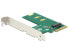 Delock 89561 - PCIe - M.2 - PCIe 3.0 - Green - White - 39 Gbit/s - Box