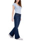 ფოტო #3 პროდუქტის Juniors' Mid-Rise Flared Utility Jeans