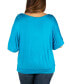 Plus Size Short Sleeve Loose Fitting Dolman Top