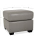 Orid Leather Ottoman, Created for Macy's